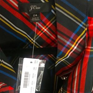 J crew Christmas plaid tunic